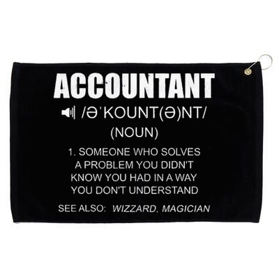 Definition Accountant Funny CPA Gift Taxation Audit Taxes Grommeted Golf Towel