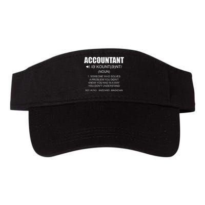 Definition Accountant Funny CPA Gift Taxation Audit Taxes Valucap Bio-Washed Visor