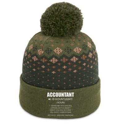 Definition Accountant Funny CPA Gift Taxation Audit Taxes The Baniff Cuffed Pom Beanie