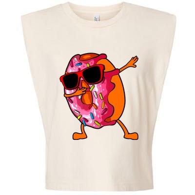 Donut Art For Women Dabbing Doughnut Donut Lover Garment-Dyed Women's Muscle Tee