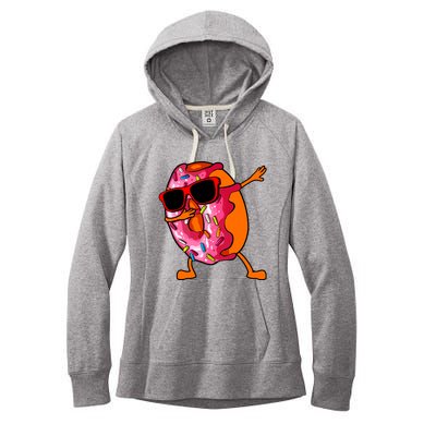 Donut Art For Women Dabbing Doughnut Donut Lover Women's Fleece Hoodie