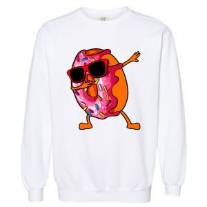 Donut Art For Women Dabbing Doughnut Donut Lover Garment-Dyed Sweatshirt