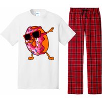 Donut Art For Women Dabbing Doughnut Donut Lover Pajama Set