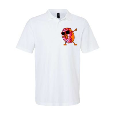 Donut Art For Women Dabbing Doughnut Donut Lover Softstyle Adult Sport Polo