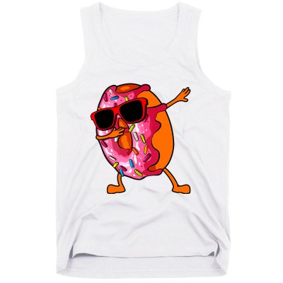 Donut Art For Women Dabbing Doughnut Donut Lover Tank Top