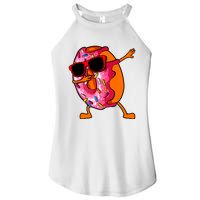 Donut Art For Women Dabbing Doughnut Donut Lover Women's Perfect Tri Rocker Tank