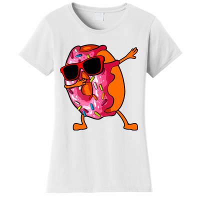 Donut Art For Women Dabbing Doughnut Donut Lover Women's T-Shirt