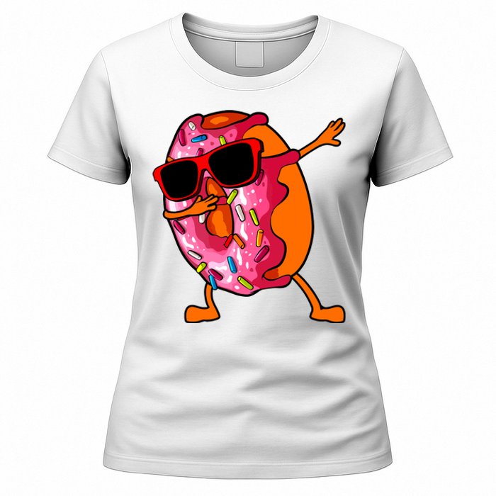 Donut Art For Women Dabbing Doughnut Donut Lover Women's T-Shirt