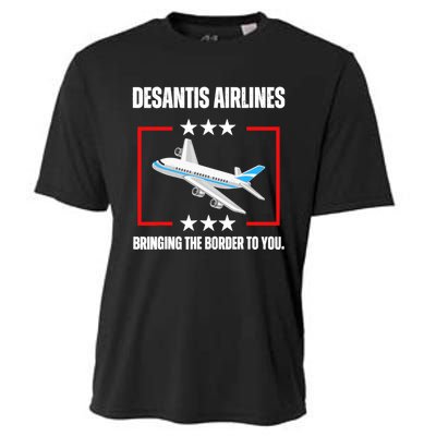 DeSantis Airlines Funny Political Meme DeSantis Airlines Cooling Performance Crew T-Shirt