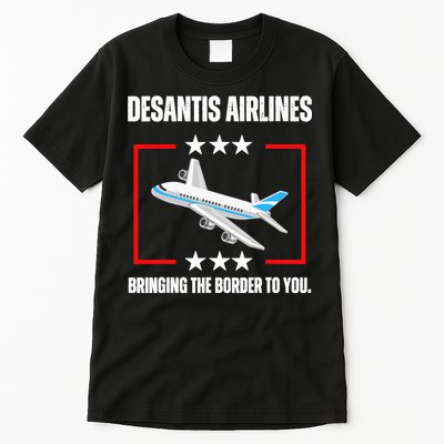 DeSantis Airlines Funny Political Meme DeSantis Airlines Tall T-Shirt