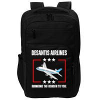 DeSantis Airlines Funny Political Meme DeSantis Airlines Impact Tech Backpack