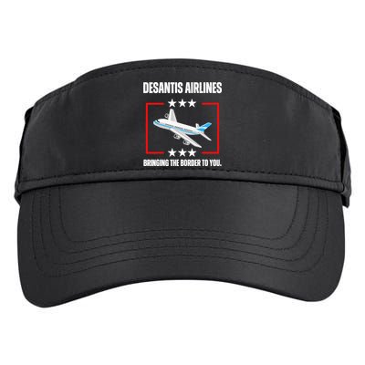 DeSantis Airlines Funny Political Meme DeSantis Airlines Adult Drive Performance Visor