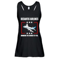 DeSantis Airlines Funny Political Meme DeSantis Airlines Ladies Essential Flowy Tank