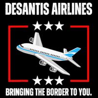 DeSantis Airlines Funny Political Meme DeSantis Airlines 16 in Basic Backpack
