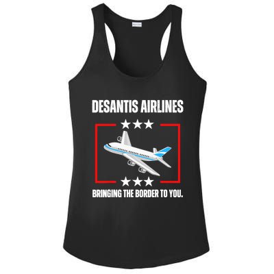 DeSantis Airlines Funny Political Meme DeSantis Airlines Ladies PosiCharge Competitor Racerback Tank