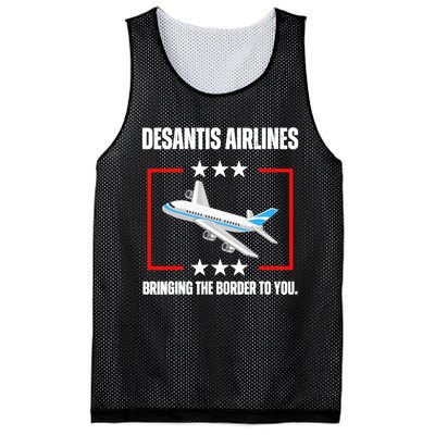 DeSantis Airlines Funny Political Meme DeSantis Airlines Mesh Reversible Basketball Jersey Tank