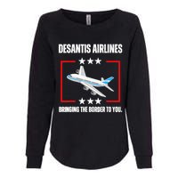 DeSantis Airlines Funny Political Meme DeSantis Airlines Womens California Wash Sweatshirt