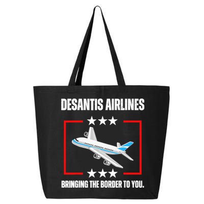 DeSantis Airlines Funny Political Meme DeSantis Airlines 25L Jumbo Tote