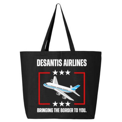 DeSantis Airlines Funny Political Meme DeSantis Airlines 25L Jumbo Tote