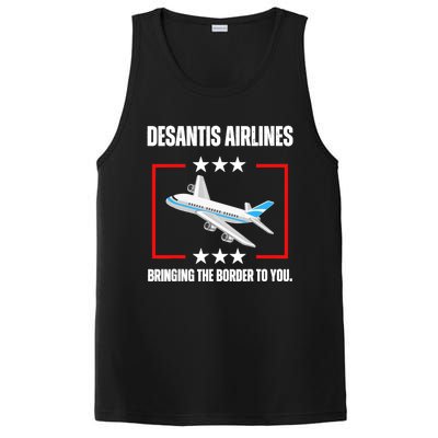 DeSantis Airlines Funny Political Meme DeSantis Airlines PosiCharge Competitor Tank