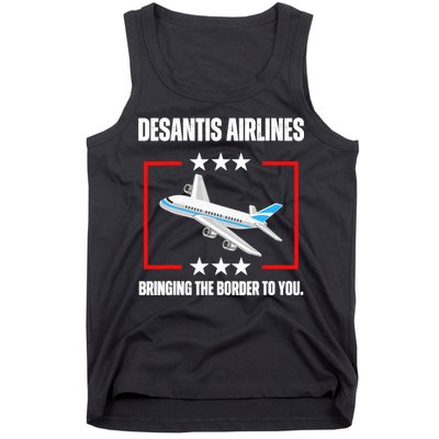 DeSantis Airlines Funny Political Meme DeSantis Airlines Tank Top