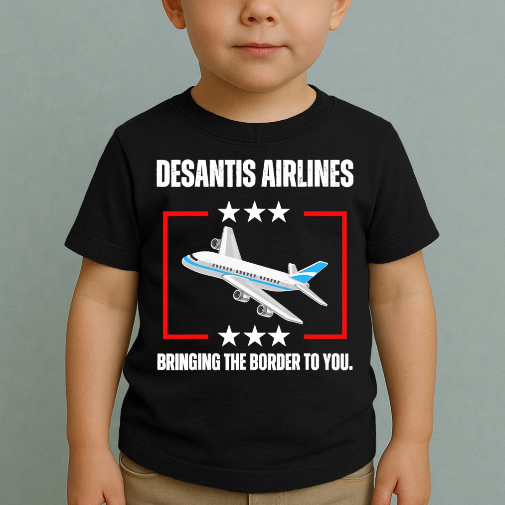 DeSantis Airlines Funny Political Meme DeSantis Airlines Toddler T-Shirt