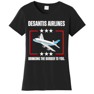 DeSantis Airlines Funny Political Meme DeSantis Airlines Women's T-Shirt