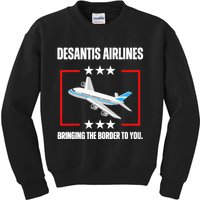 DeSantis Airlines Funny Political Meme DeSantis Airlines Kids Sweatshirt