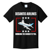 DeSantis Airlines Funny Political Meme DeSantis Airlines Kids T-Shirt