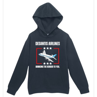 DeSantis Airlines Funny Political Meme DeSantis Airlines Urban Pullover Hoodie