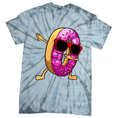 Donut Art For Women Dabbing Doughnut Donut Lover Tie-Dye T-Shirt