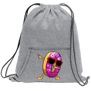 Donut Art For Women Dabbing Doughnut Donut Lover Sweatshirt Cinch Pack Bag