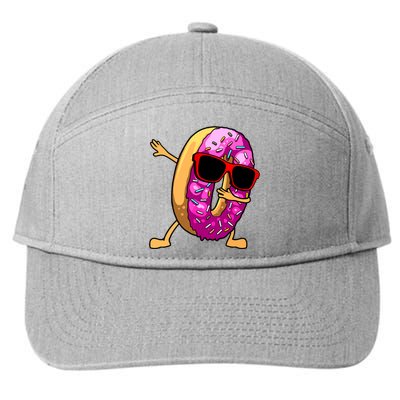 Donut Art For Women Dabbing Doughnut Donut Lover 7-Panel Snapback Hat