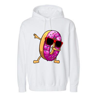 Donut Art For Women Dabbing Doughnut Donut Lover Garment-Dyed Fleece Hoodie