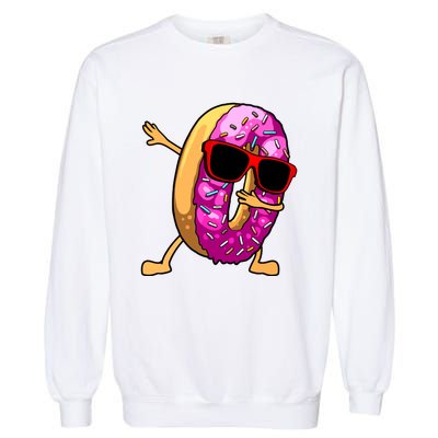 Donut Art For Women Dabbing Doughnut Donut Lover Garment-Dyed Sweatshirt