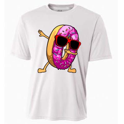 Donut Art For Women Dabbing Doughnut Donut Lover Cooling Performance Crew T-Shirt