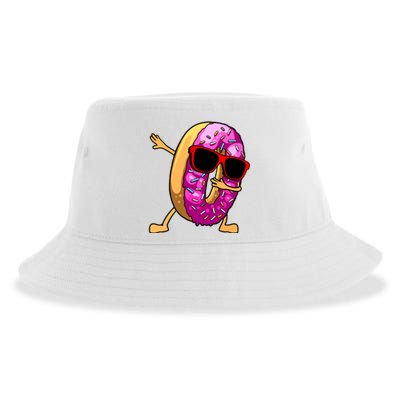 Donut Art For Women Dabbing Doughnut Donut Lover Sustainable Bucket Hat