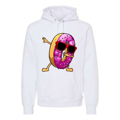 Donut Art For Women Dabbing Doughnut Donut Lover Premium Hoodie