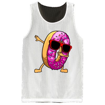 Donut Art For Women Dabbing Doughnut Donut Lover Mesh Reversible Basketball Jersey Tank