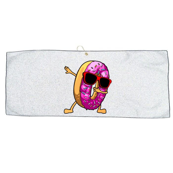 Donut Art For Women Dabbing Doughnut Donut Lover Large Microfiber Waffle Golf Towel