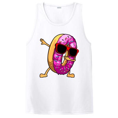 Donut Art For Women Dabbing Doughnut Donut Lover PosiCharge Competitor Tank