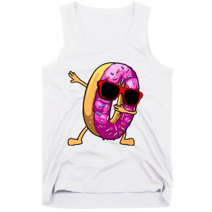 Donut Art For Women Dabbing Doughnut Donut Lover Tank Top