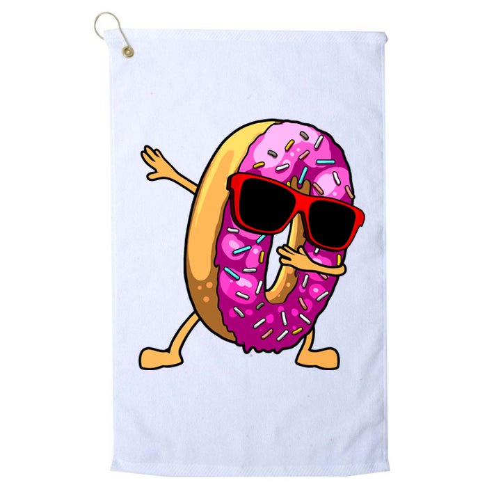 Donut Art For Women Dabbing Doughnut Donut Lover Platinum Collection Golf Towel