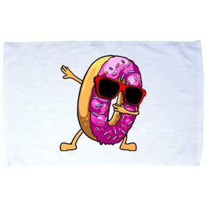 Donut Art For Women Dabbing Doughnut Donut Lover Microfiber Hand Towel