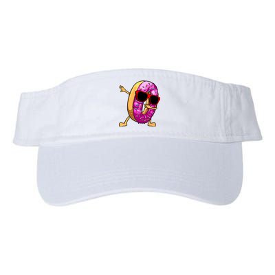 Donut Art For Women Dabbing Doughnut Donut Lover Valucap Bio-Washed Visor