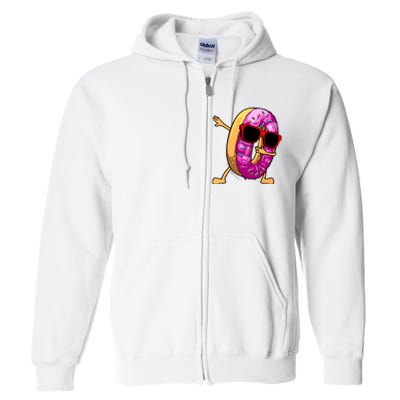 Donut Art For Women Dabbing Doughnut Donut Lover Full Zip Hoodie