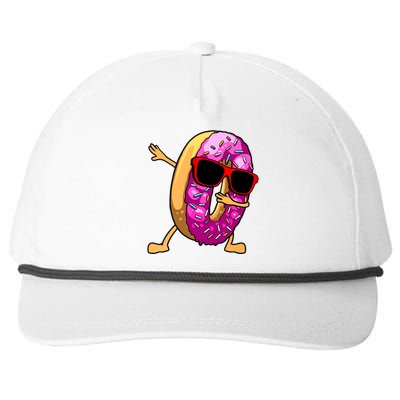 Donut Art For Women Dabbing Doughnut Donut Lover Snapback Five-Panel Rope Hat