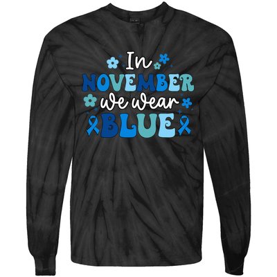 Diabetes Awareness Funny Diabetes Warrior Tie-Dye Long Sleeve Shirt