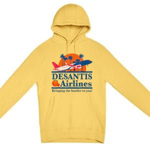 DeSantis Airlines Funny Political Meme Ron DeSantis Governor Premium Pullover Hoodie