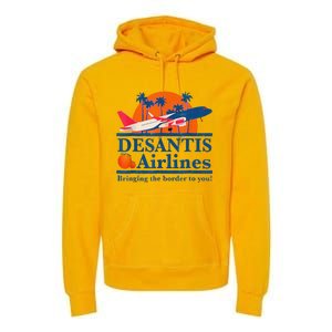 DeSantis Airlines Funny Political Meme Ron DeSantis Governor Premium Hoodie